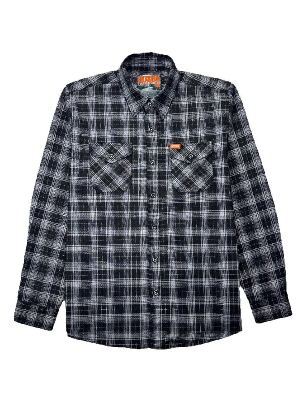 Dixxon Flannel Co The Backroad Flannel Shirt Men’s Large Black Gray Plaid